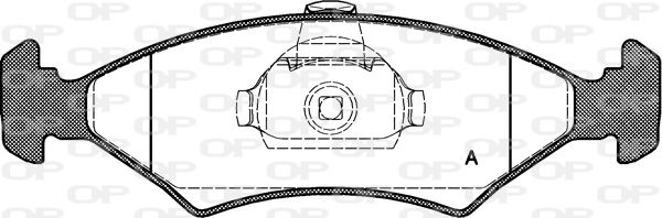 OPEN PARTS stabdžių trinkelių rinkinys, diskinis stabdys BPA0119.10